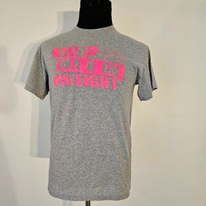 WAKE UP * WALK ON...WIN THE FIGHT ADULT SHORT SLEEVE T SHIRT - SIZE MEDIUM